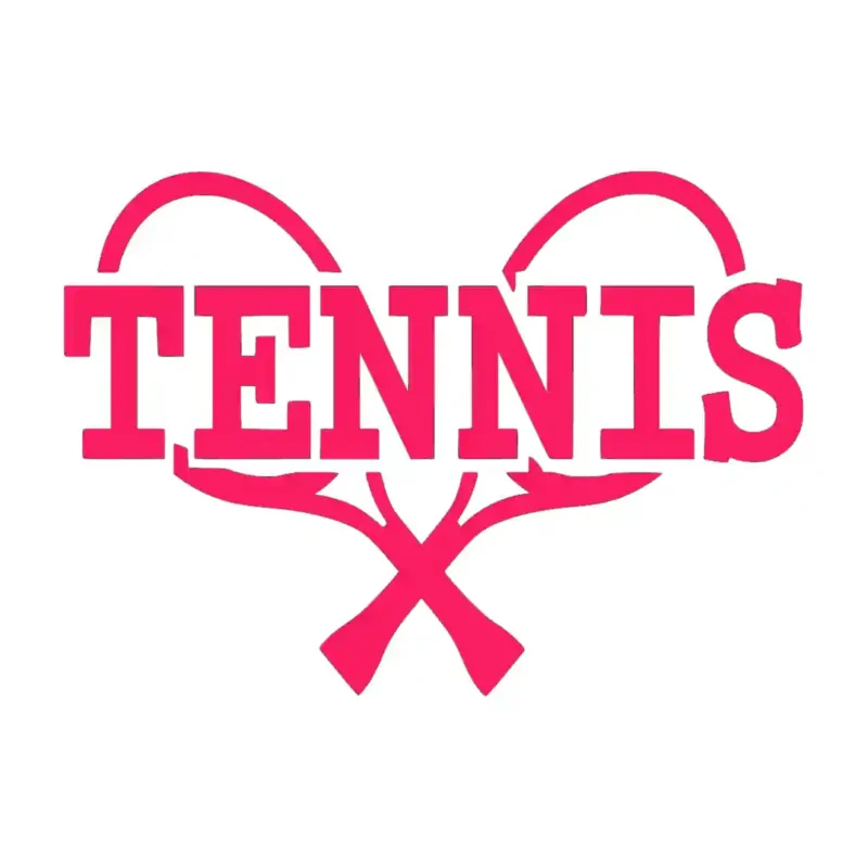Tennis Rackets Wall Sticker Hot Pink | Stickers on Wall
