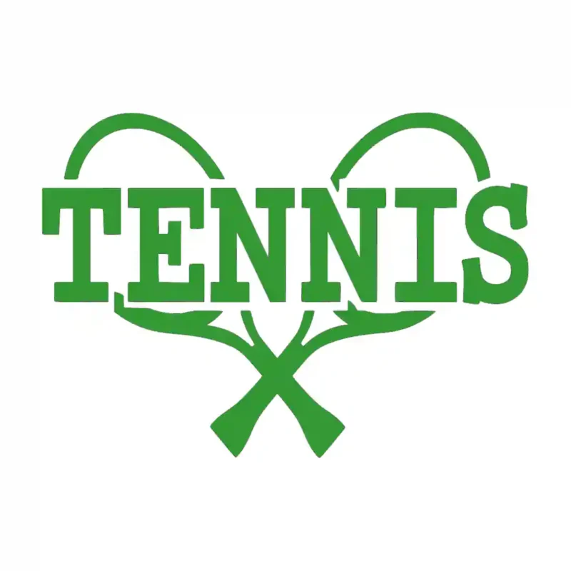 Tennis Rackets Wall Sticker Mid Green | Stickers on Wall