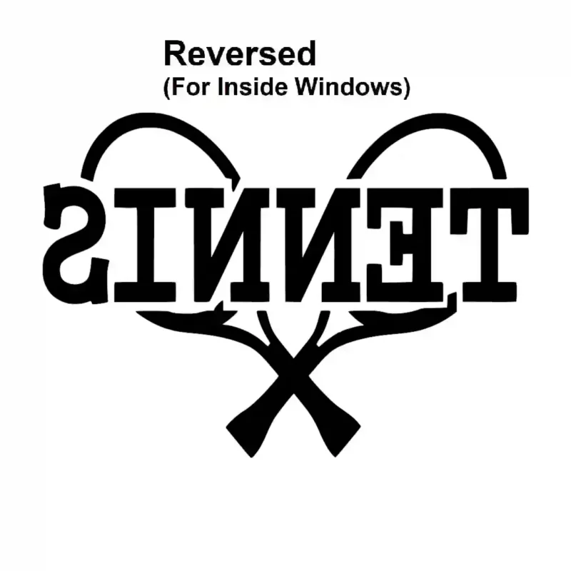 Tennis Rackets Wall Sticker Reversed | Stickers on Wall