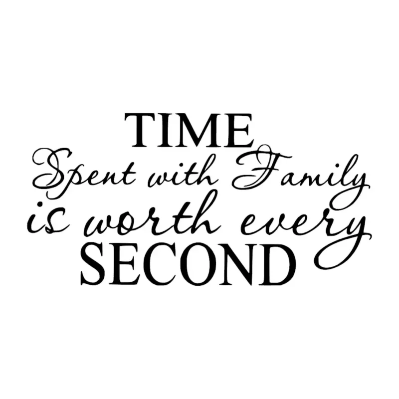 Time Spent with Family Wall Stickers Black | Stickers on Wall