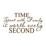 Time Spent with Family Wall Stickers Brown | Stickers on Wall