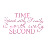 Time Spent with Family Wall Stickers Bubblegum | Stickers on Wall