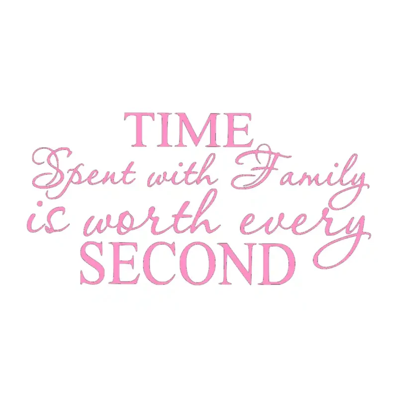 Time Spent with Family Wall Stickers Bubblegum | Stickers on Wall