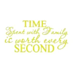 Time Spent with Family Wall Stickers Lemon | Stickers on Wall