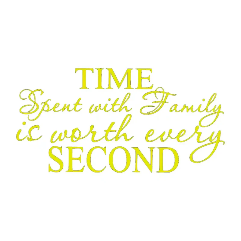 Time Spent with Family Wall Stickers Lemon | Stickers on Wall