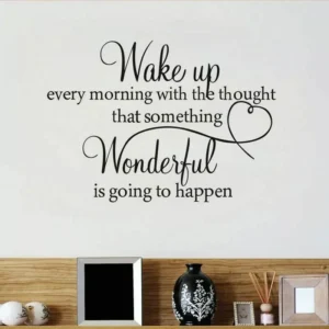 Wake Up Wall Stickers Pure Black | Stickers on Wall