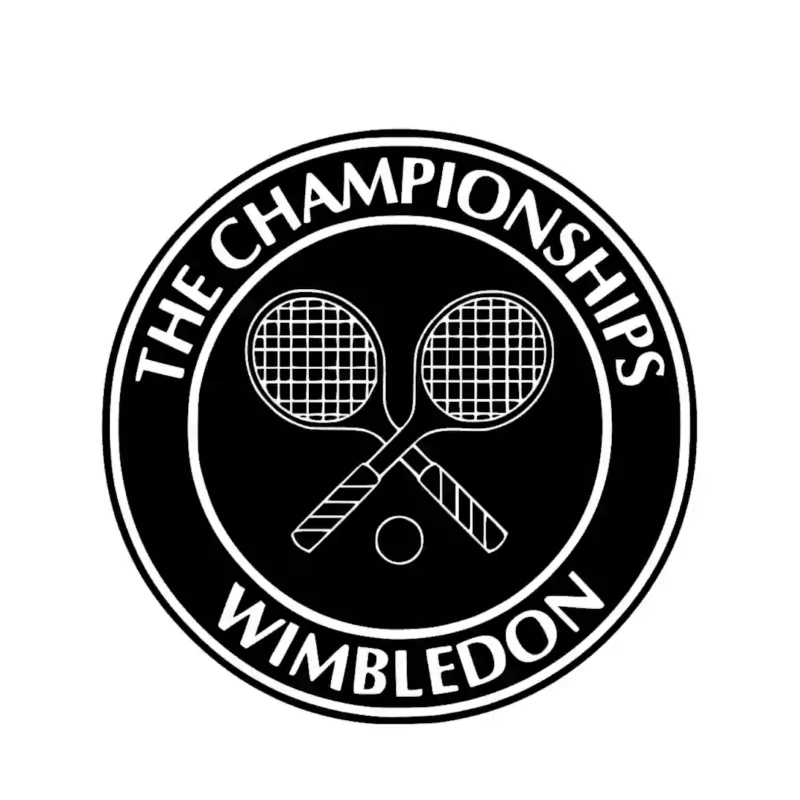 Wimbledon Tennis Wall Stickers Black | Stickers on Wall