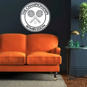 Wimbledon tennis wall stickers white