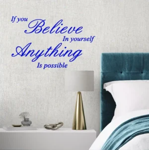 You believe wall stickers dark blue
