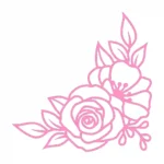 Bloom Corner Wall Stickers Bubblegum | Stickers on Wall