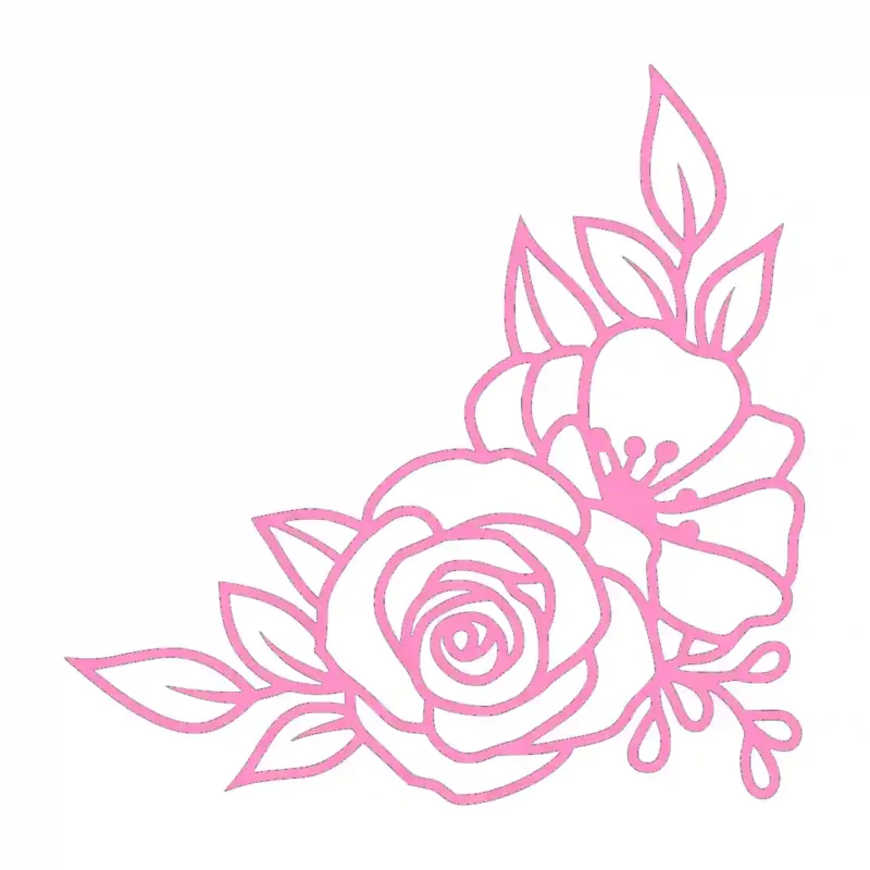 Bloom Corner Wall Stickers Bubblegum | Stickers on Wall