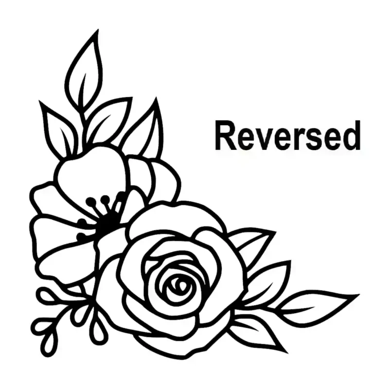 Bloom Corner Wall Stickers Reversed | Stickers on Wall