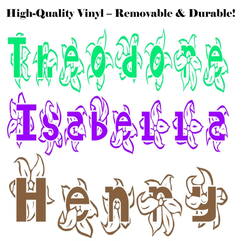 Bloom Name Wall Stickers Vinyl Quality | Stickers on Wall