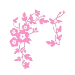 Blooming Vine Wall Stickers Bubblegum | Stickers on Wall Blooming Vine Wall Stickers Bubblegum | Stickers on Wall