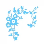 Blooming Vine Wall Stickers Light Blue | Stickers on Wall Blooming Vine Wall Stickers Light Blue | Stickers on Wall