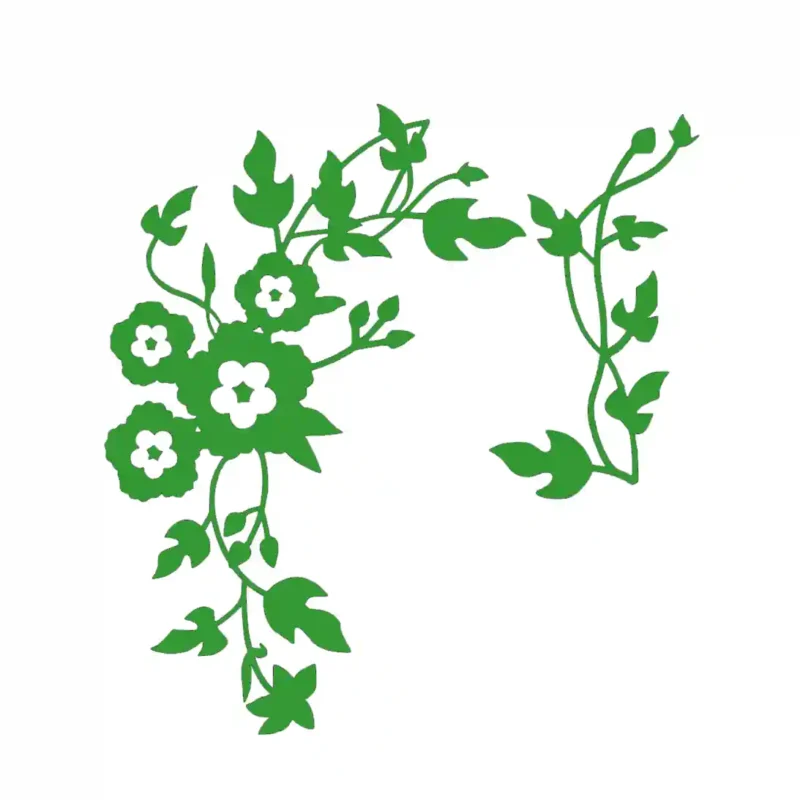 Blooming Vine Wall Stickers Mid Green | Stickers on Wall