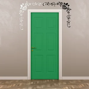 Botanical corner wall stickers