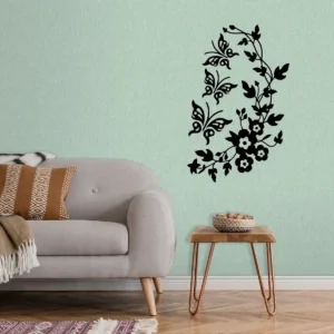 Butterfly vine wall stickers