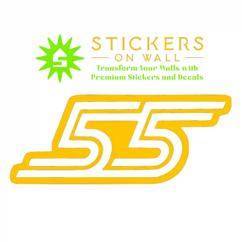 Carlos  Wall Sticker Golden Yellow | Stickers on Wall