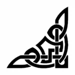 Celtic Corner Wall Stickers Black | Stickers on Wall