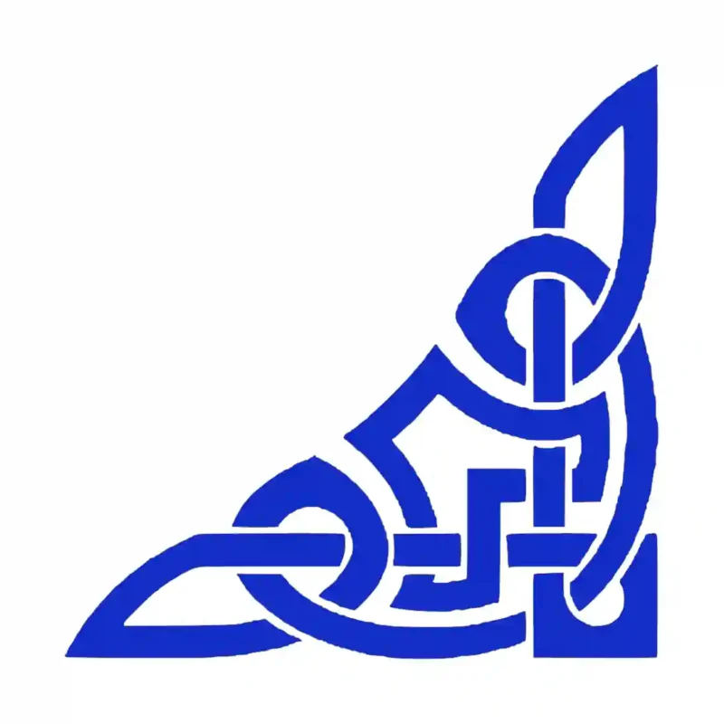 Celtic Corner Wall Stickers Brilliant Blue | Stickers on Wall