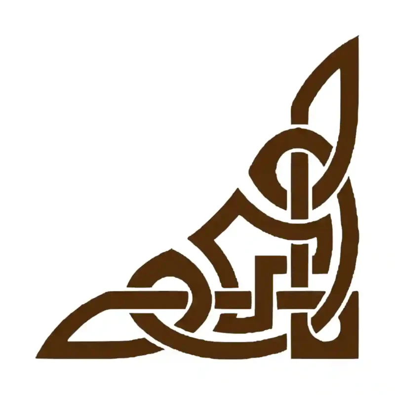 Celtic Corner Wall Stickers Brown | Stickers on Wall
