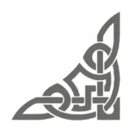 Celtic Corner Wall Stickers Dark Grey | Stickers on Wall