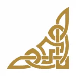 Celtic Corner Wall Stickers Gold | Stickers on Wall
