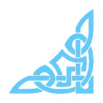 Celtic Corner Wall Stickers Light Blue | Stickers on Wall