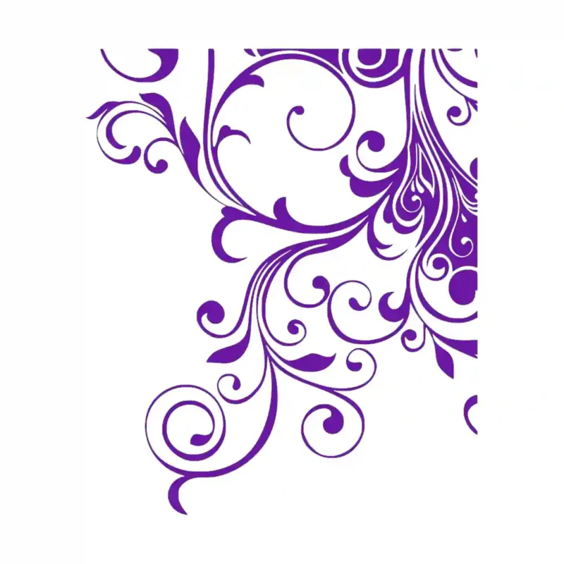 Curls Corner Wall Stickers Perfect Purple | Stickers on Wall
