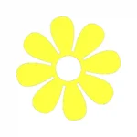 Daisy Flower Wall Stickers Lemon | Stickers on Wall