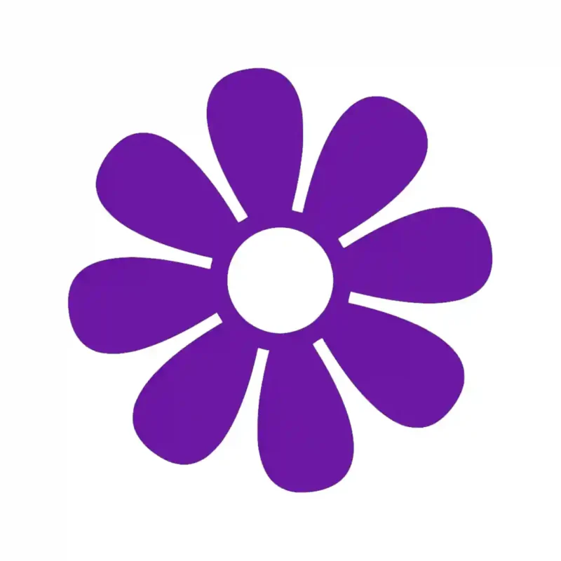 Daisy Flower Wall Stickers Perfect Purple | Stickers on Wall