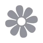 Daisy Flower Wall Stickers Silver | Stickers on Wall