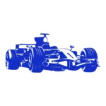 F Car Wall Stickers Brilliant Blue | Stickers on Wall
