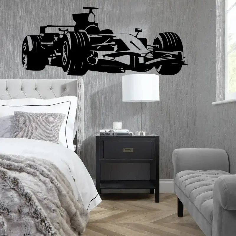 F Car Wall Stickers Dark Black | Stickers on Wall