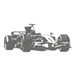 F Car Wall Stickers Dark Grey | Stickers on Wall
