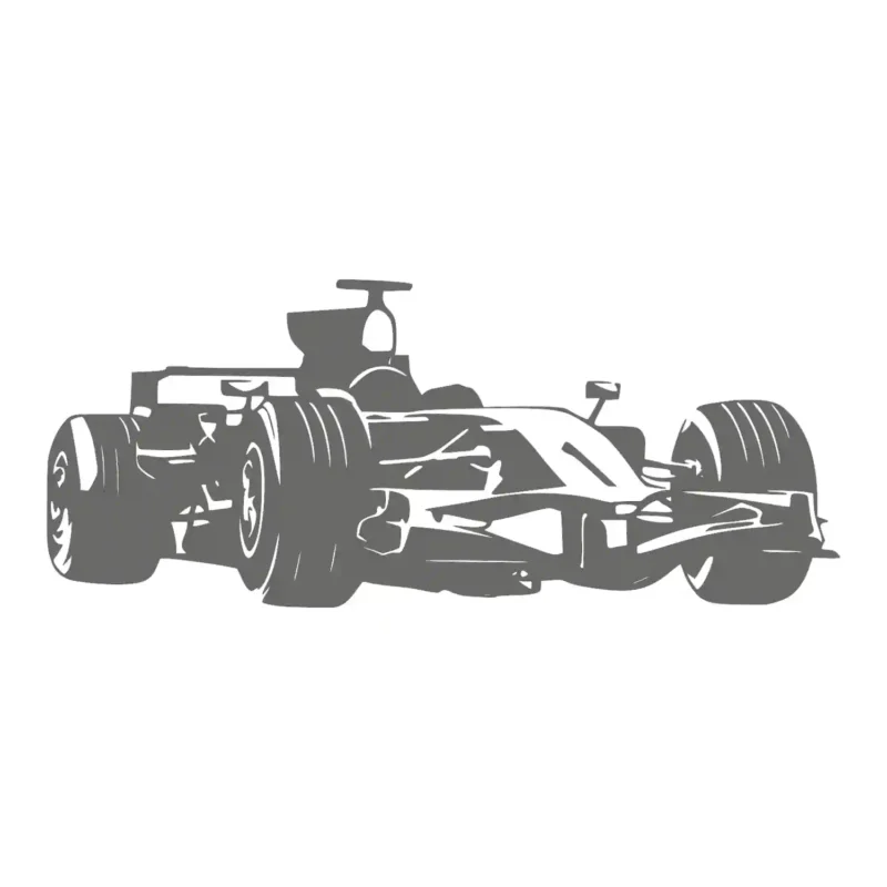 F Car Wall Stickers Dark Grey | Stickers on Wall