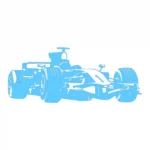 F Car Wall Stickers Light Blue | Stickers on Wall