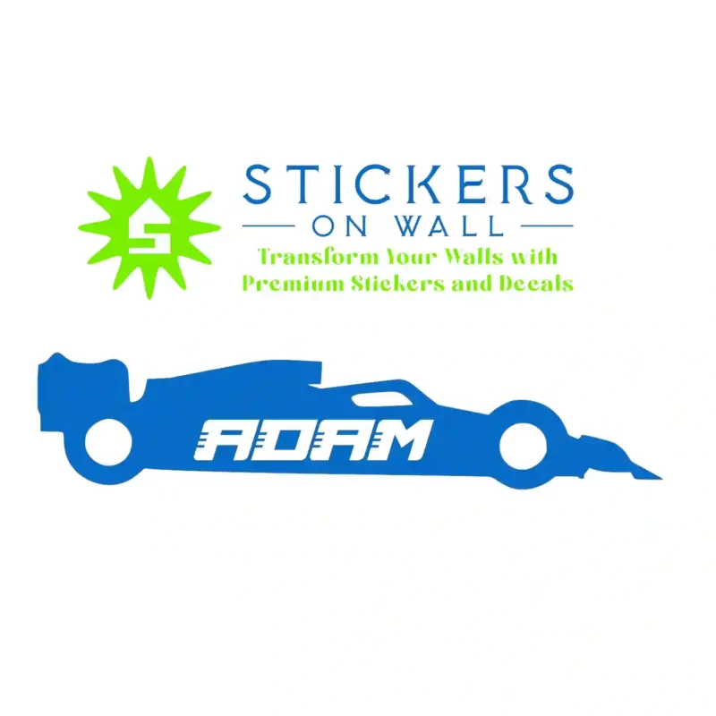 F Custom Wall Stickers Azure Blue | Stickers on Wall