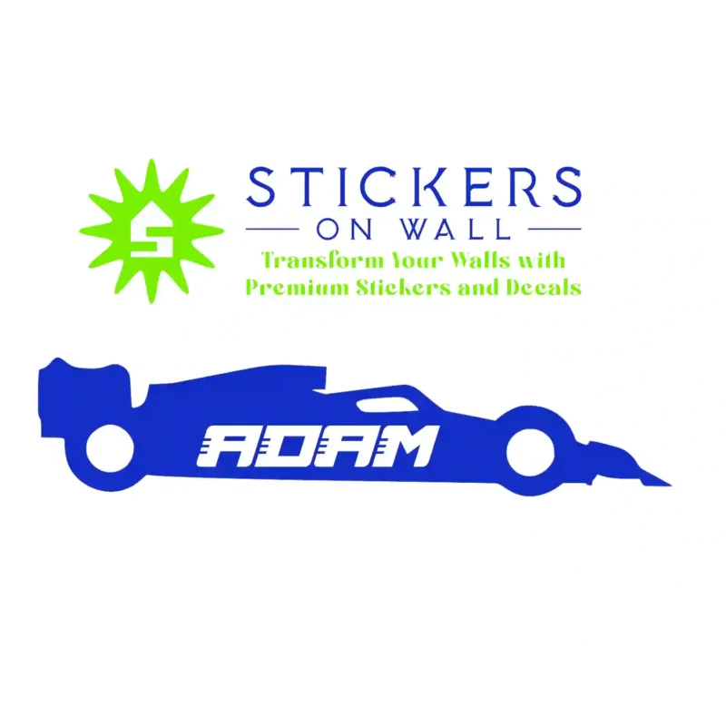 F Custom Wall Stickers Brilliant Blue | Stickers on Wall