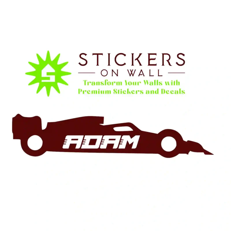 F Custom Wall Stickers Burgundy | Stickers on Wall