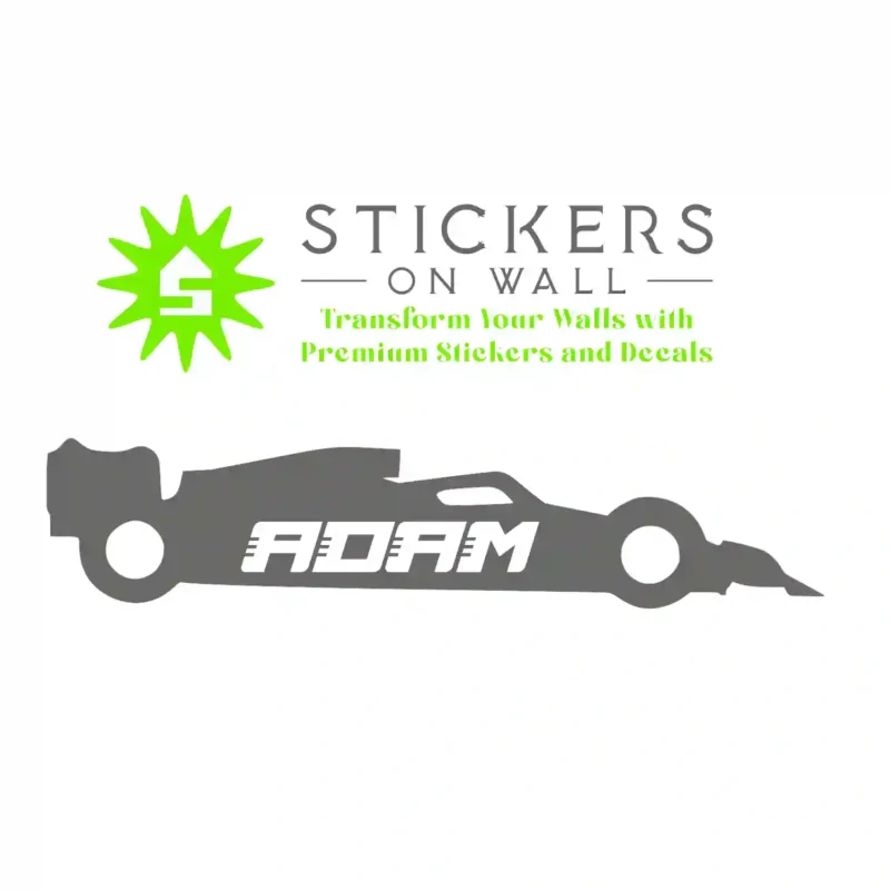 F Custom Wall Stickers Dark Grey | Stickers on Wall