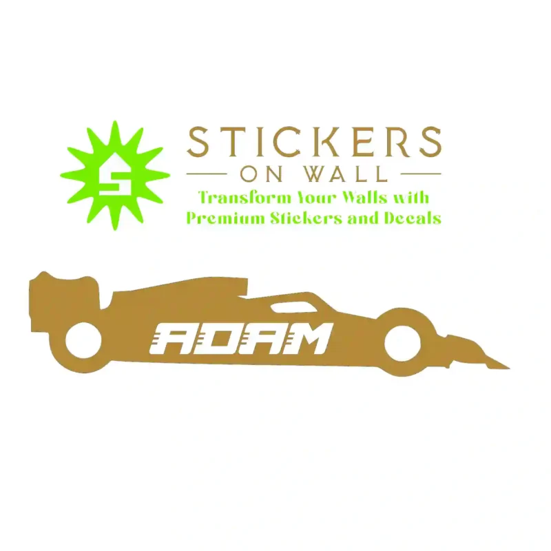 F Custom Wall Stickers Gold | Stickers on Wall