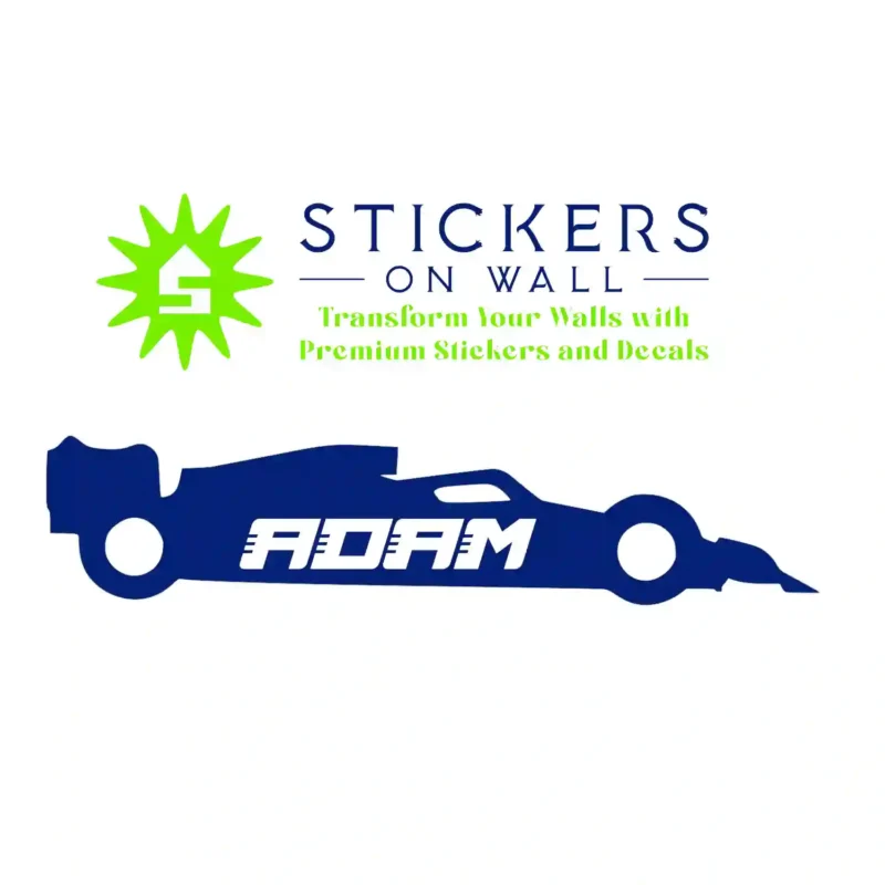 F Custom Wall Stickers Medium Blue | Stickers on Wall