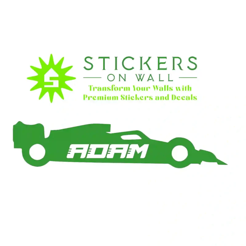 F Custom Wall Stickers Mid Green | Stickers on Wall
