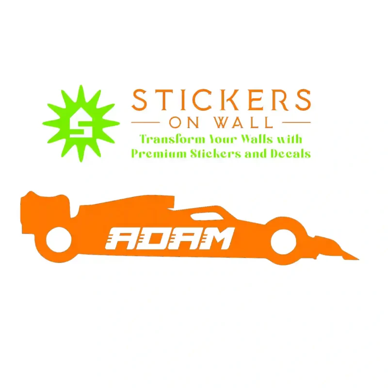 F Custom Wall Stickers Orange | Stickers on Wall