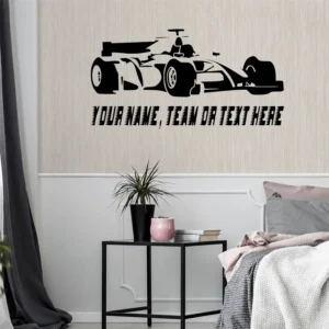 F1 names wall stickers