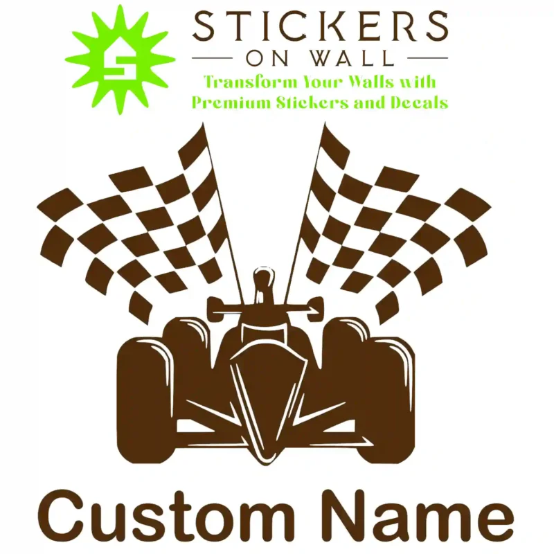 F Personalized Wall Stickers Brown | Stickers on Wall