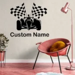 F Personalized Wall Stickers Dark Black | Stickers on Wall