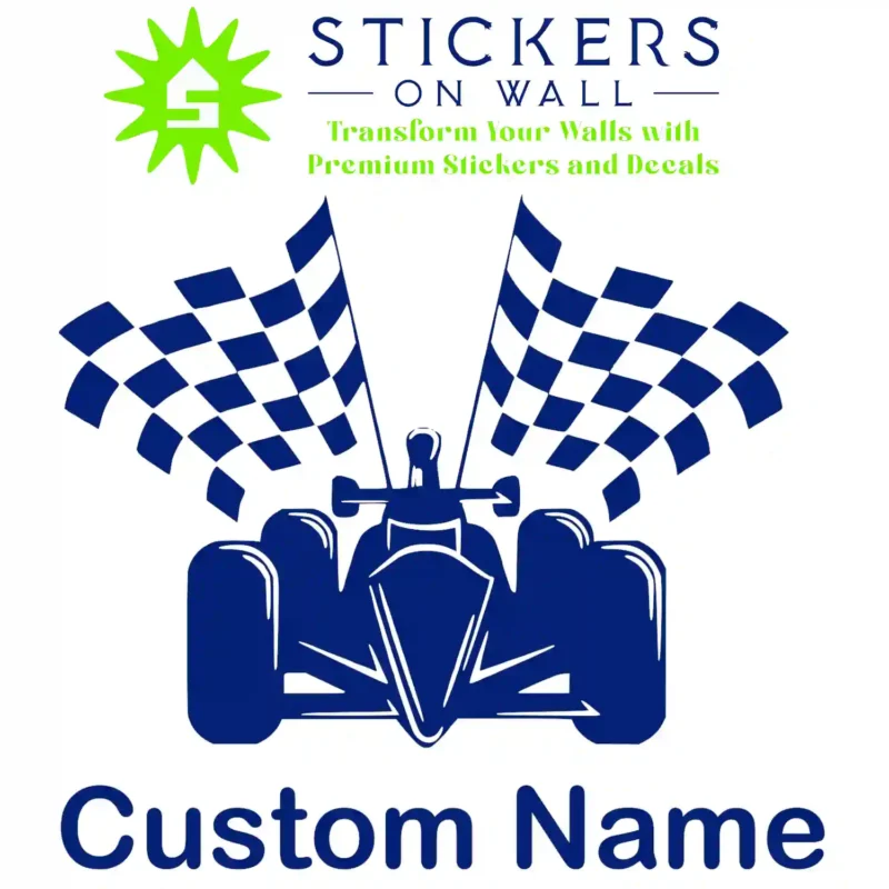 F Personalized Wall Stickers Medium Blue | Stickers on Wall